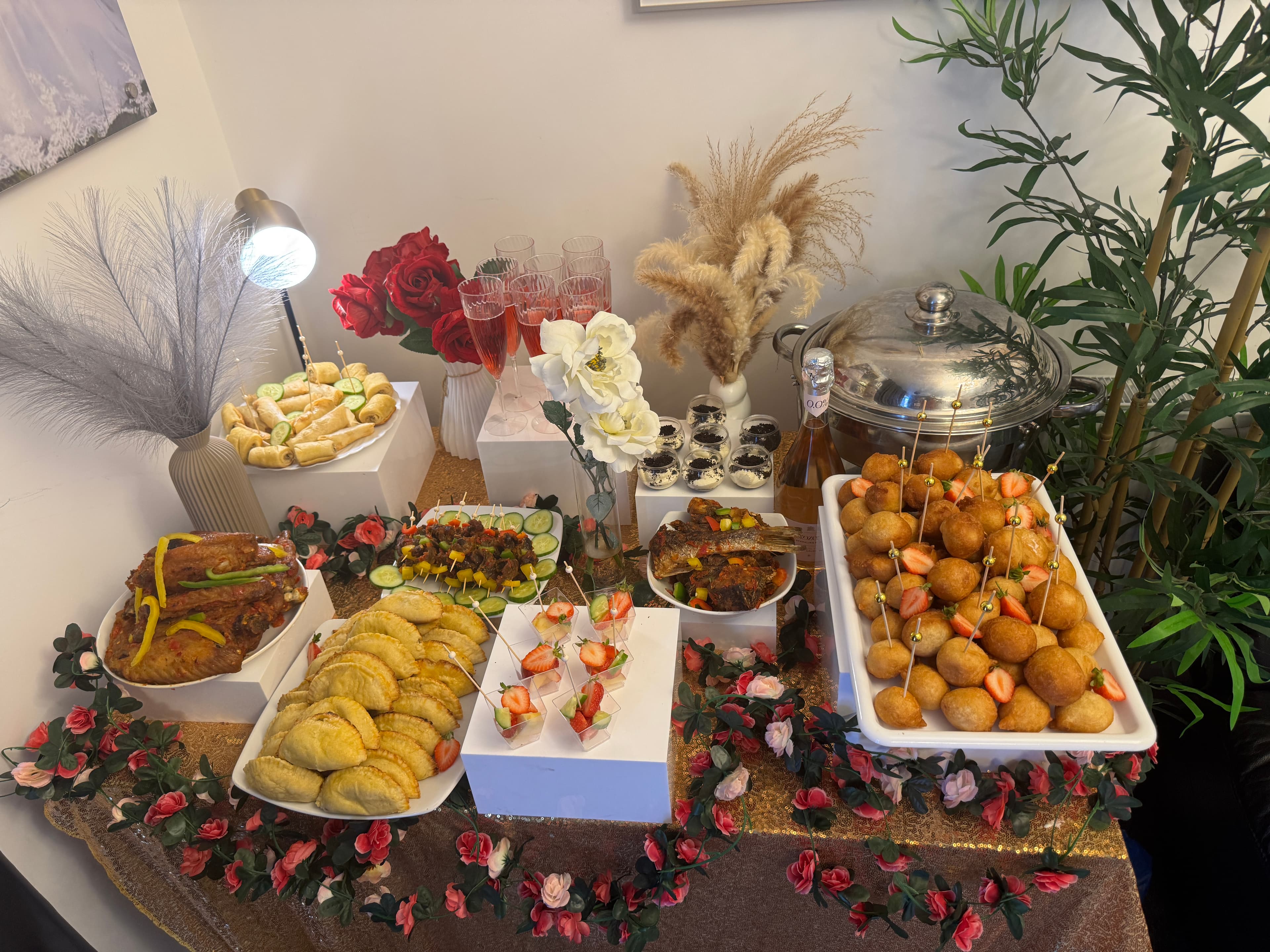 Catered food display