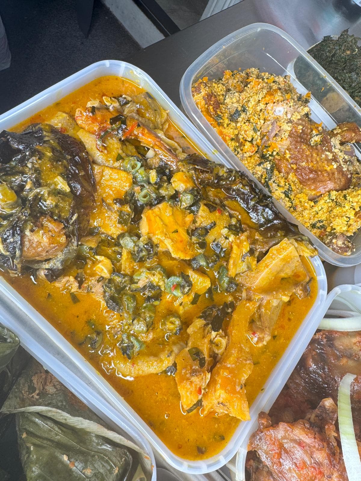 Catering buffet setup